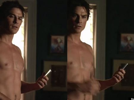 Ian Somerhalder Goes Naked In Season 7 The Vampire Diaries Trailer
