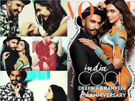 Too Hot To Handle: Ranveer Singh And Deepika Padukone Get Close For Vogue's Photoshoot