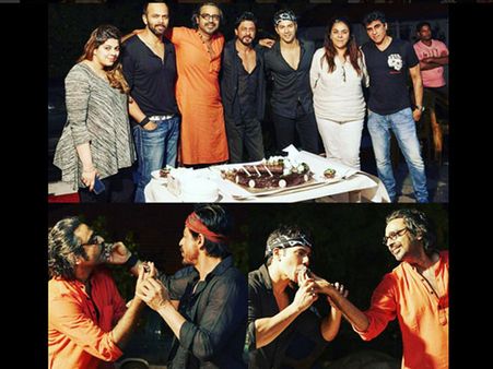 PICS! Shahrukh Khan-Varun Dhawan Celebrating Avinash Gowariker's Birthday!