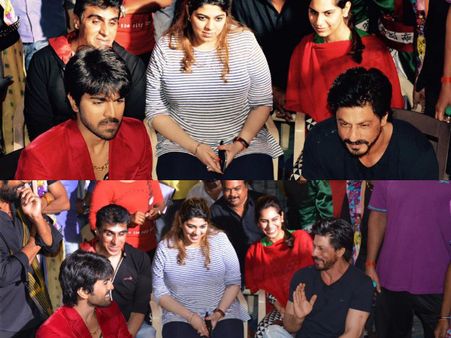 When SRK Paid A Visit To Ram Charan's Bruce Lee Sets..