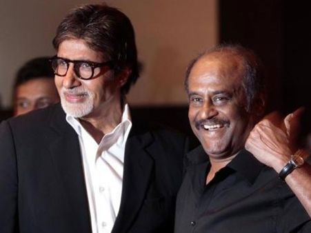 WOW! Rajinikanth Shocked Onlookers By Touching Amitabh Bachchan's Feet
