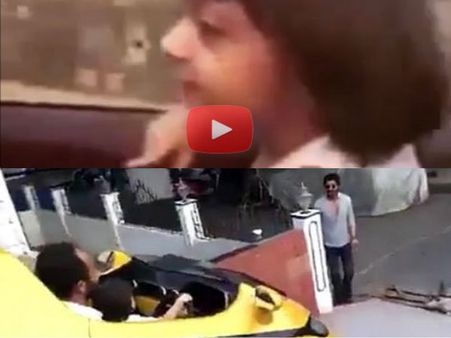 IN PICS! Shahrukh's AbRam Dancing In The Car, His Short Drive With Rohit Shetty!