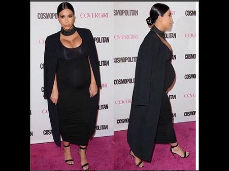 Kim Posts Baby Bump Selfies On Instagram, Leaves Fans Curious