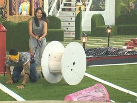Bigg Boss 9: Luxury Budget Task - Prince Narula Becomes The Dog, While Rochelle Is The Owner!
