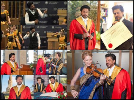 PICS! Shahrukh Khan Receives His Doctorate Degree At The University Of Edinburgh