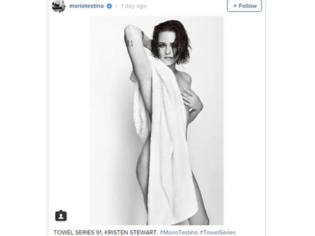 Kristen Stewart's All Skin Photo shoot With Mario, Goes Nearly Bare