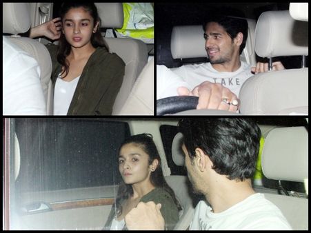 CAUGHT: Alia Bhatt-Sidharth Malhotra Watch Shaandaar Movie Together
