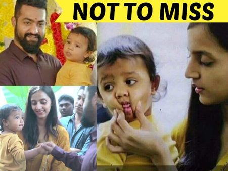 UNSEEN: NTR-Lakshmi Pranathi Playing With Their Son Abhay Ram, Adorable Pics!
