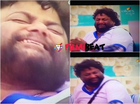 First Time Caught On Camera: Smiling Huccha Venkat In #BB3