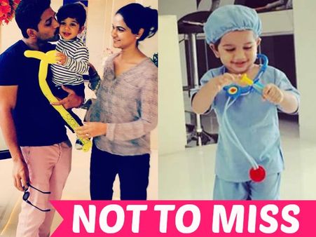 ADORABLE PICS! Allu Arjun Celebrates Halloween With Son Allu Ayaan