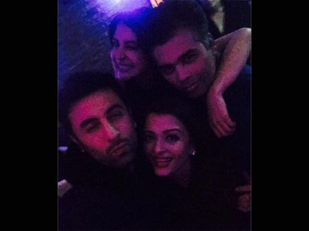 Pictures: Aishwarya Rai Bachchan's Birthday Celebrations With Ranbir Kapoor, Anushka & Karan Johar