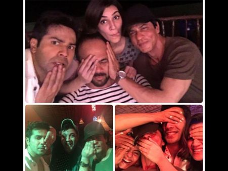 WOW PICTURES: Shahrukh Khan, Kajol Clicked Enjoying On The Sets Of Dilwale
