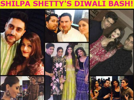 WOW PICS! Aishwarya, Abhishek, Kareena, Saif & Other Celebs, Attend Shilpa Shetty’s Diwali Bash!