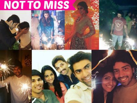 SPECIAL PICS! Candid Moments From Tollywood Celebrities Diwali Celebrations