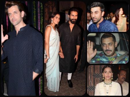 Salman, Katrina, Ranbir, Hrithik, Shahid, Mira Celebrate Diwali Together: Pics!