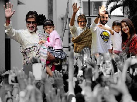WOW! Amitabh Bachchan Shares Cute Pictures Of Aaradhya Bachchan On Her Fourth Birthday