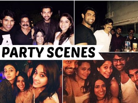 Tollywood Celebrities Party At Brahmaji's House, Spot Rakul, Rana, Regina, Varun, SDT & Many