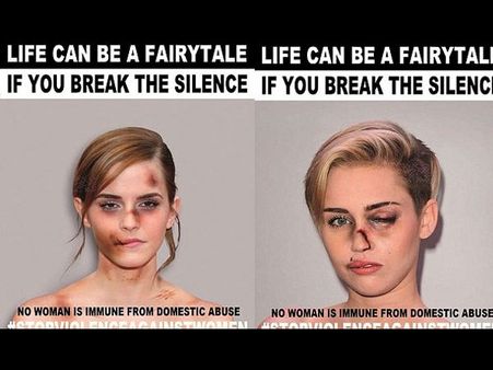 Miley, Emma Watson, Kim K & Kendall Jenner In Anti-Domestic Violence Campaign!