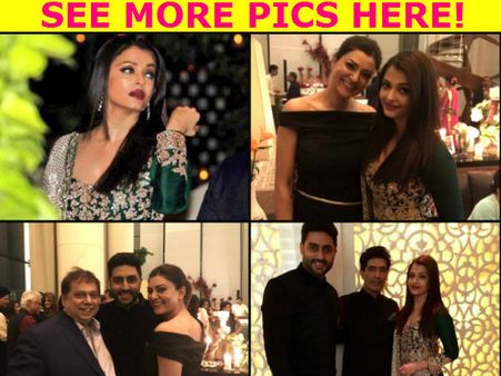 HOT PICS: Aishwarya Rai Bachchan & Sushmita Sen Hug Each Other At Ambani’s Bash; No More Rivalry!