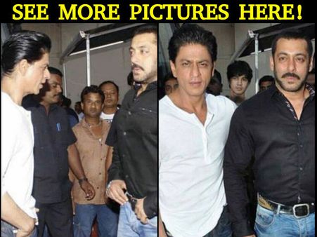 DON’T MISS! Exclusive Pictures Of Shahrukh Khan With Salman Khan While Promoting Dilwale!
