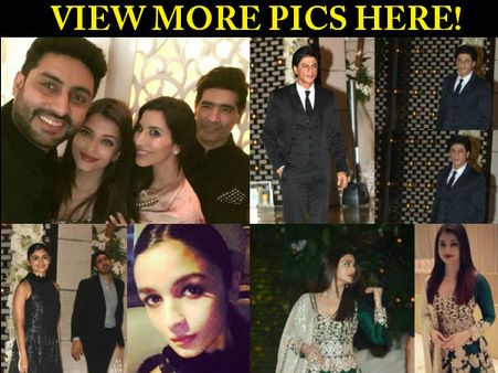 PICS! Aishwarya Rai & Shahrukh Look Breathtaking At The Ambani’s Bash; Other Big Stars Spotted Too!
