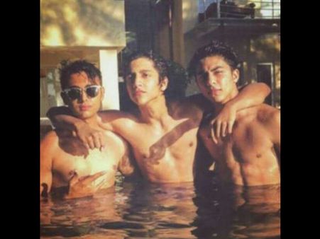 SUPER HOT! See Shirtless Aryan Khan Taking A Dip In The Pool