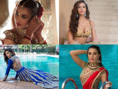 10 Stunning & Beautiful Pics Of Amy Jackson In Indian Traditional Wear!
