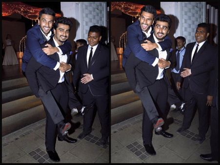 See Here, Ranveer Singh-Arjun Kapoor's CRAZY BROMANCE Caught On Camera!