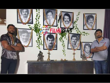 PIC TALK: Darshan & Srujan Lokesh Pay Tribute To Veteran Villains In 'Jaggu Dada'!