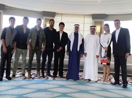 PICTURE: John Abraham, Varun Dhawan & Jacqueline Fernandez Get Royal Treat In Abu Dhabi