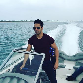 If Driving A Car To Work Is Cool, Varun Dhawan Drives A Speedboat!