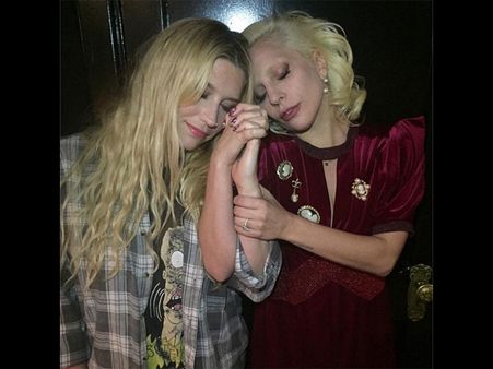 Lady Gaga Kisses Kesha & Holds Hands As She Supports Her On Social Media