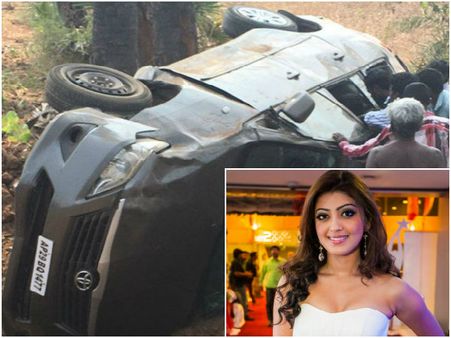 PICS: Pranitha Escapes A Terrific Car Accident!