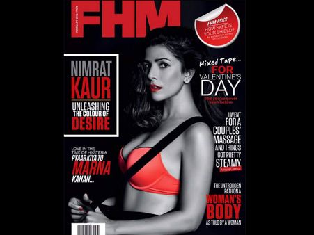 STEAMY! Nimrat Kaur Looking Smoking Hot In Lingerie On FHM Cover