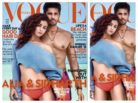 IRRESISTIBLE! Alia Bhatt In BIKINI, Sidharth Malhotra TOPLESS On Vogue India Cover