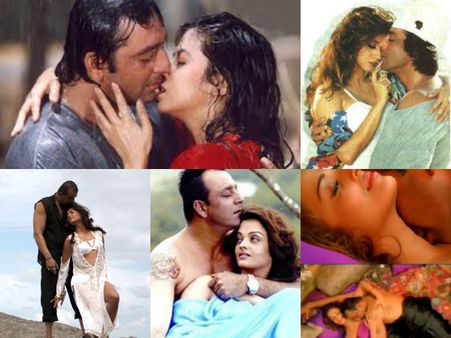 SUPER HOT PICS: Sanjay Dutt's Passionate Romance With Aishwarya Rai, Madhuri, Urmila & Many Others!