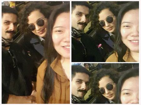 CLICKED: Shahid Kapoor & Kangana Ranaut On The Sets Of Rangoon!