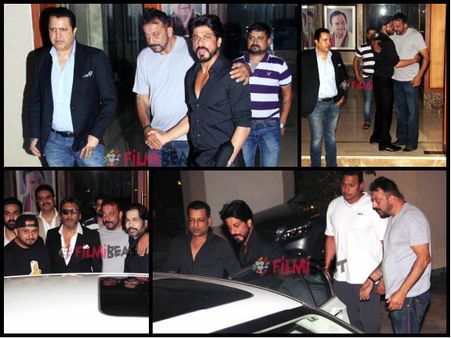 MUST SEE PICS: Shahrukh Khan Meets Sanjay Dutt Post His Release; The Duo Gets Emotional!