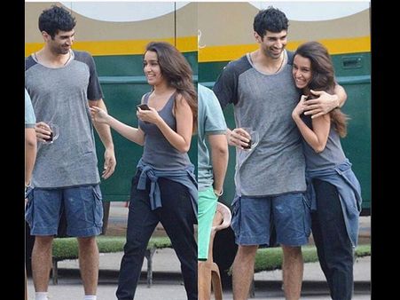 AHEM AHEM! Love Birds Shraddha-Aditya Roy Kapur Get Lovey-dovey On The Sets Of 'Ok Janu' (PICS)