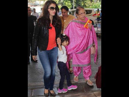 Little Aaradhya Accompanies Mommy Aishwarya Rai Bachchan To Punjab, For Sarbjit Shooting [PHOTOS]
