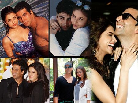 Quite The Ladies Man!Akshay Kumar's Rare Pictures With Aishwarya, Kat, Amy, Deepika & Other Co-stars