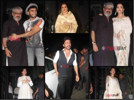 WOW PICS:Devdas Pair Shahrukh Khan, Aishwarya Rai Bachchan & Others At Sanjay Leela Bhansali's Party