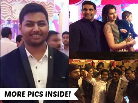 PHOTOS: Nandamuri Mokshagna Hogged Away The Limelight At Nara Devansh's First Birthday Celebrations