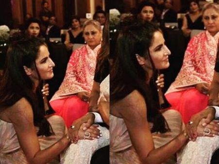 How Sweet! Katrina Kaif Goes Down On Her Knees To Meet This Actor