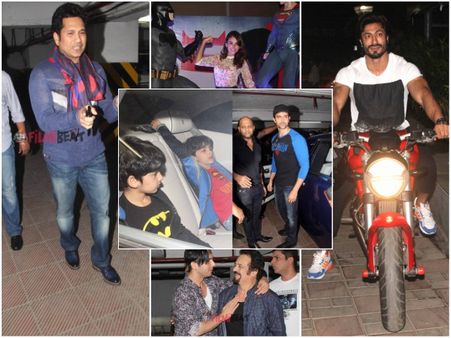 Batman Vs Superman: Hrithik Roshan With Kids, Sachin Tendulkar And Stars Spotted At Screening