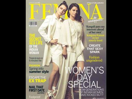 LIKE A BOSS! Kangana Ranaut Graces The Cover Of Femina With This Special Person [PICS]
