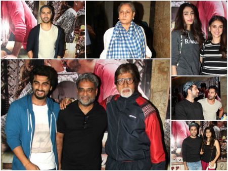 Ki And Ka Spl Screening Pics: Big B, Jaya, Varun & More, Also Read Celeb Tweets!