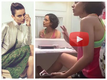 LEAKED VIDEO! Furious Kangana Ranaut LOSES TEMPER On The Sets Of Her Film!