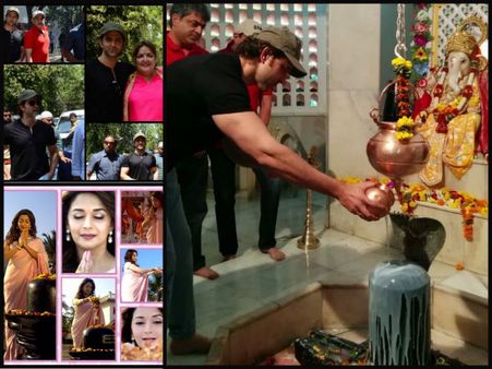 B'FUL PICS: Here's How Hrithik Roshan & Madhuri Dixit Celebrated Maha Shivratri!