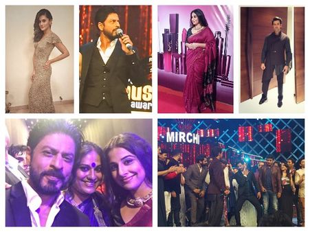INSIDE PICS: Shahrukh Khan With Hrithik Roshan, Vidya Balan At Radio Mirchi Awards
